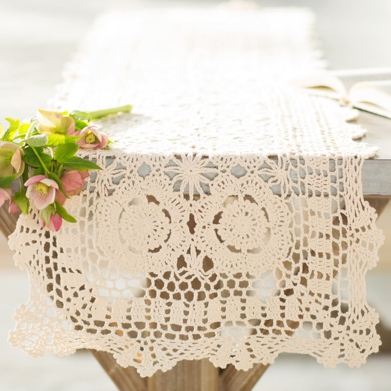August Grove Cavaillon Lace Runner & Reviews Wayfair